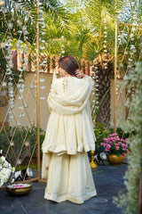 Classic Indian Festive Look in Ivory with Regal Traditional Aesthetics